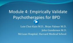 Module 4 - Empirically Validate Psychotherapies for BPD Module 4 - Empirically Validate Psychotherapies for BPD