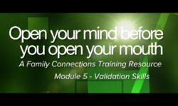 Open Your Mind Before You Open Your Mouth - Module Five - Validation Skills Open Your Mind Before You Open Your Mouth - Module Five - Validation Skills
